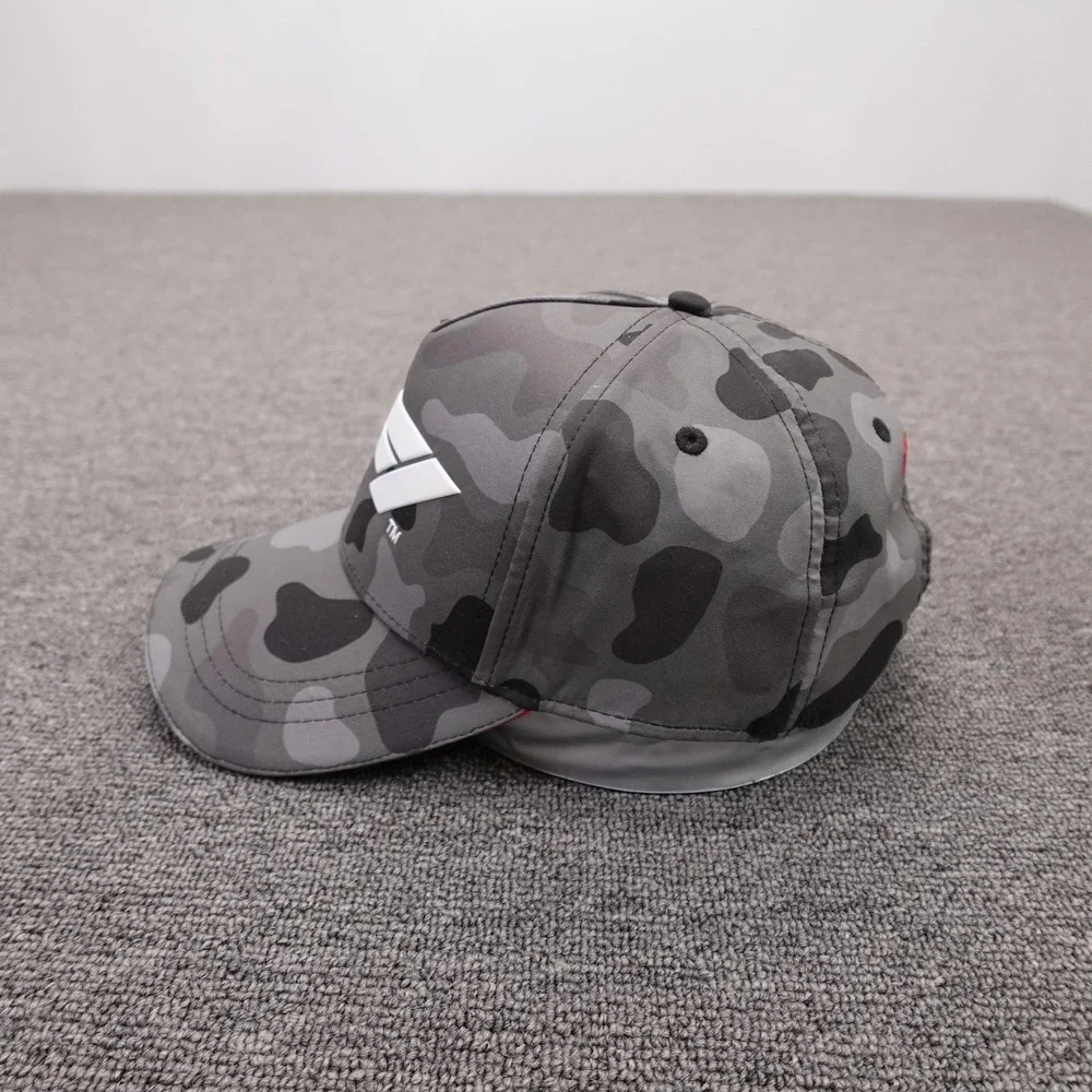 Formula 1 Hat Cap Strap Back Mens One Size Gray Camo F1 Logo Racing Stichd